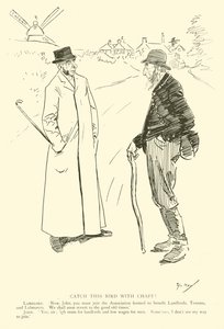 Tegneserie av Phil May, fra 1890-tallet (litho)