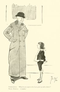 Tegneserie av Phil May, fra 1890-tallet (litho) av Phil May