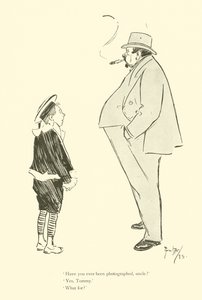 Tegneserie av Phil May, fra 1890-tallet (litho) av Phil May