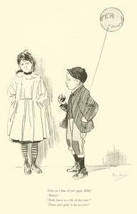 Tegneserie av Phil May, fra 1890-tallet (litho)