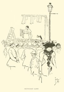 Tegneserie av Phil May, fra 1890-tallet (litho) av Phil May