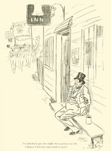 Tegneserie av Phil May, fra 1890-tallet (litho) av Phil May