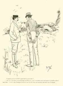 Tegneserie av Phil May, fra 1890-tallet (litho)