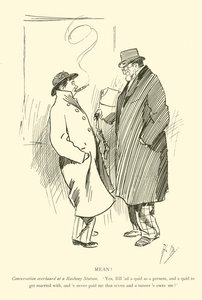 Tegneserie av Phil May, fra 1890-tallet (litho)