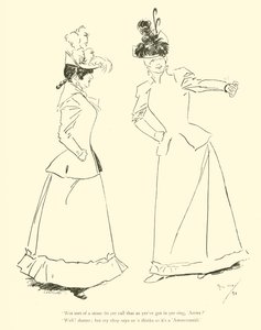 Tegneserie av Phil May, fra 1890-tallet (litho) av Phil May