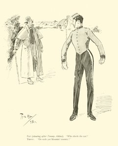 Tegneserie av Phil May, fra 1890-tallet (litho) av Phil May