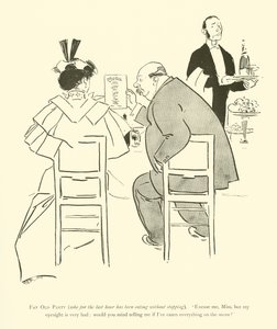 Tegneserie av Phil May, fra 1890-tallet (litho)