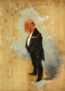 Melton Prior (olje på plate) av Phil May