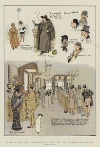Western Ways, førsteinntrykk av New York, Hoffman House Saloon (chromolitho)