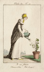 Den kommer til å blomstre (Hår og fichu. Kjole av gas.) av Philibert-Louis Debucourt