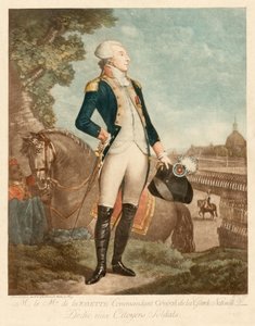 Marki de Lafayette av Philibert-Louis Debucourt