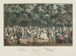 Den offentlige promenaden av Philibert Louis Debucourt
