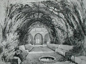 Basseng i hagen til klosteret San Domingo, Alhambra, plate 6 fra 