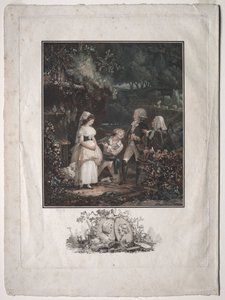 Annette og Lubin, 1789. av Philibert Louis Debucourt