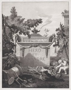 Frontispice til Hero and Leander, 1801. av Philibert Louis Debucourt