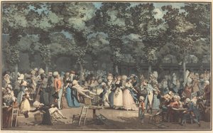 Den offentlige promenaden av Philibert Louis Debucourt