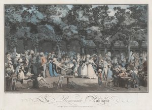 Den offentlige promenaden av Philibert Louis Debucourt