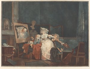 De to kyssene av Philibert Louis Debucourt