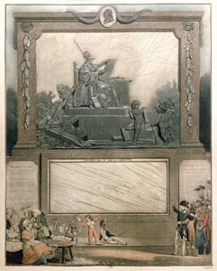 National Almanach for 1791, dedikert til Friends of the Constitution, 1790 (fargeakvatint) (se 485200 for detaljer) av Philibert Louis Debucourt