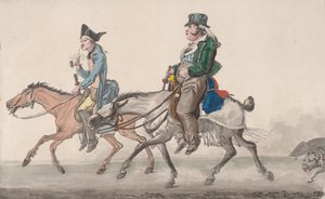 Veien til Poissy, 1816. av Philibert Louis Debucourt