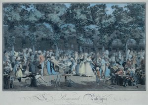Den offentlige promenaden av Philibert Louis Debucourt