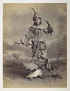 Burmesisk dansende jente, utsikt over Burma