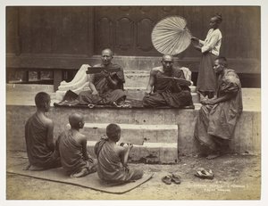 Burmesiske prester (Pongees), fra Views of Burma