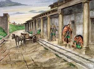 Housesteads Roman Fort, 2. århundre, c1990-2010 av Philip Corke