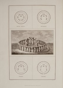 Utsikt over Stonehenge, fra Sir Richard Colt Hoares The History of Ancient Wiltshire, gravert av James Basire, London, 1810-11 av Philip Crocker