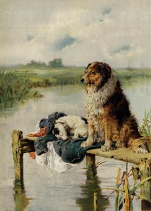 På vakt (chromolitho)