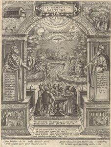 Dåp, fra serien De syv sakramenter, 1576., 1576. av Philip Galle