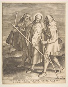Kristus og disiplene på vei til Emmaus, 1571. av Philip Galle