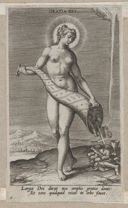 Gratia Dei, fra Prosopographia, ca. 1585-90., ca. 1585-90. av Philip Galle