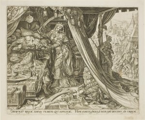 Judith Slaying Holofernes, plate seks fra The Story of Judith and Holofernes
