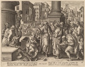 Saint Paul helbreder den lamme mannen i Lystra