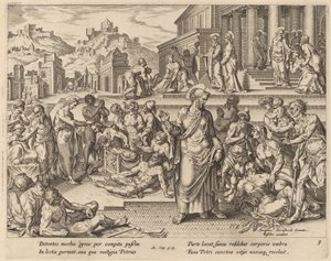 Saint Peter helbreder de syke med sin skygge