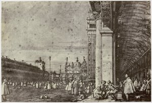 Canaletto, Piazza di San Marco av Philip Henry Delamotte