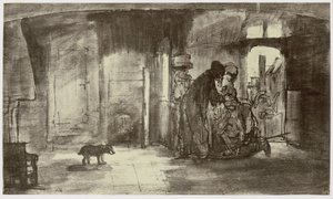 Rembrandt, Tobiat velsigner Tobias av Philip Henry Delamotte