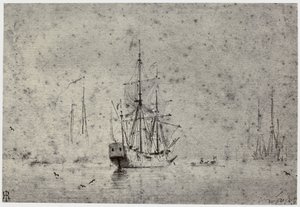 Willem van der Velde, Shipping av Philip Henry Delamotte