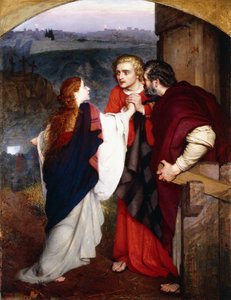 Mary Magdelene gir nyheter om oppstandelsen til disiplene, 1860