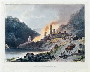 Jernverk, Colebrook Dale av Philip James de (1740-1812) Loutherbourg