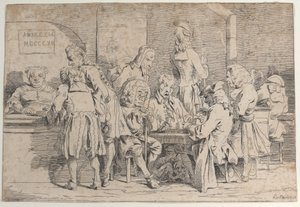 Spiller Tric Trac, 1763., 1763. av Philip James de Loutherbourg