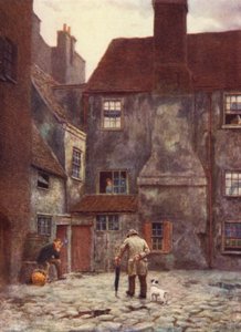 Baksiden av Queens Head Inn, Southwark, 1884 av Philip Norman