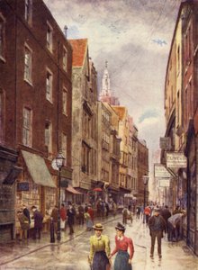 Holywell Street, Strand, med utsikt mot vest, 1900 av Philip Norman