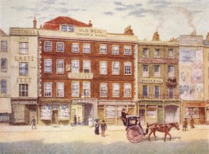 Old Bell Inn og Black Bull, fra Holborn, 1897 av Philip Norman
