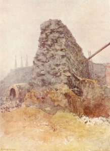 Rester av den romerske muren, Newgate, 1903 av Philip Norman