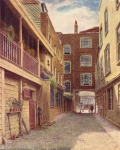 Yard of Old Bell Inn, Holborn, fra nord, 1897 av Philip Norman