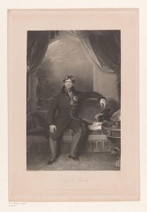Portrett av George IV, konge av England Portrett av George IV av Storbritannia George den fjerde (tittel på objekt) av Philip Thomas