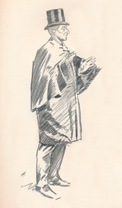 Blyblyantskisse av Phil May, 1800-tallet 1903-1904
