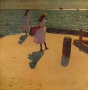 På Walberswick Pier, c1887, c1915 av Philip Wilson Steer